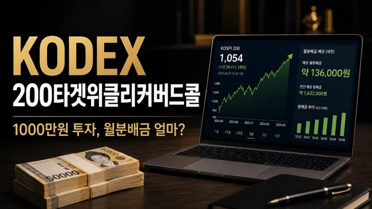 KODEX 200타겟위클리커버드콜 월분배금 계산