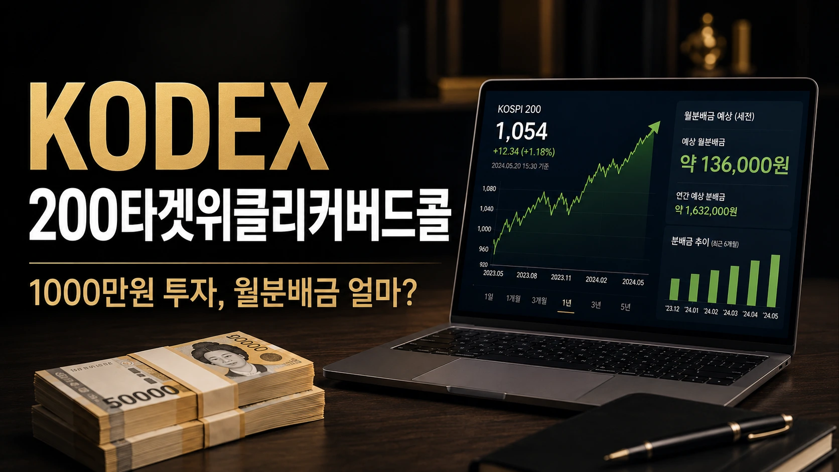 KODEX 200타겟위클리커버드콜 월분배금 계산