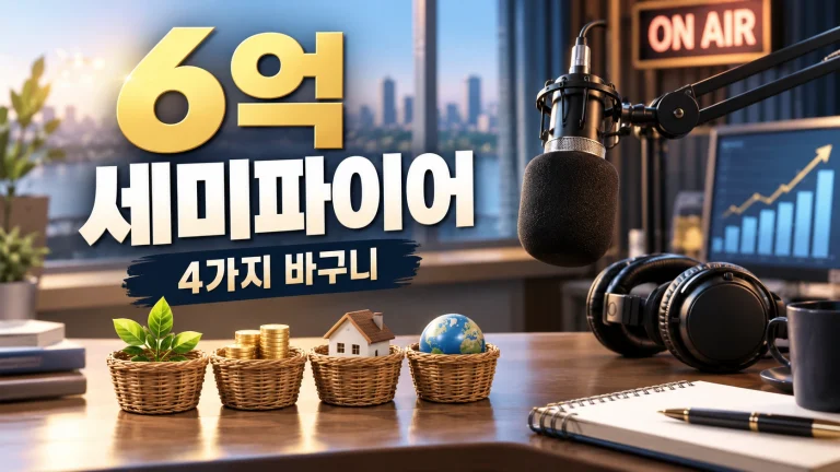 6억으로 시작한 세미파이어 조윤진 작가 4가지 투자 바구니