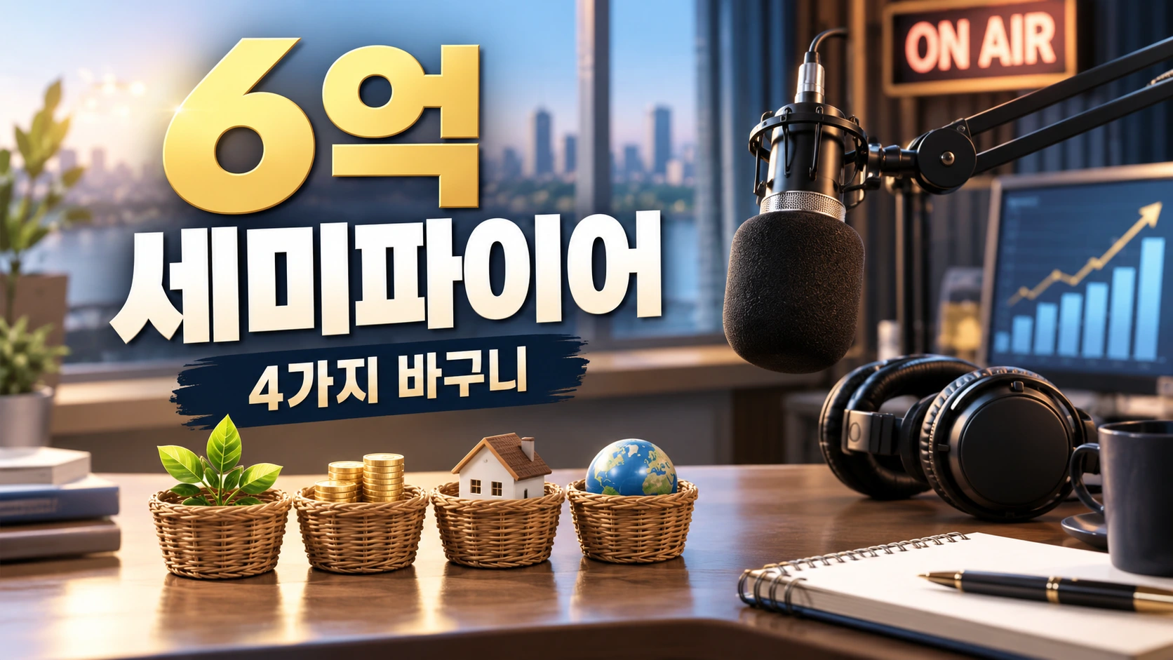 6억으로 시작한 세미파이어 조윤진 작가 4가지 투자 바구니
