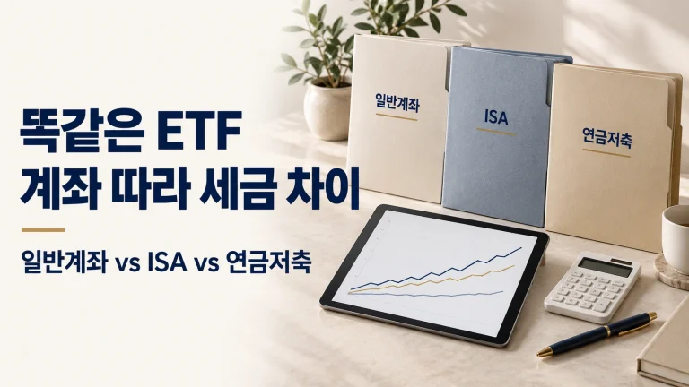 ISA 연금저축 일반계좌 비교를 월 50만원씩 10년 투자하는 조건으로 다시 계산