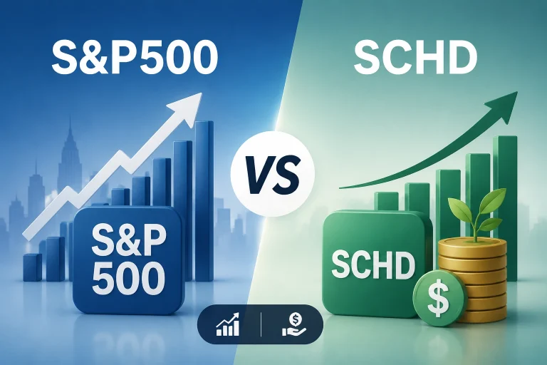 S&P500 SCHD 비교 월 100만원 10년 적립식 투자 결과