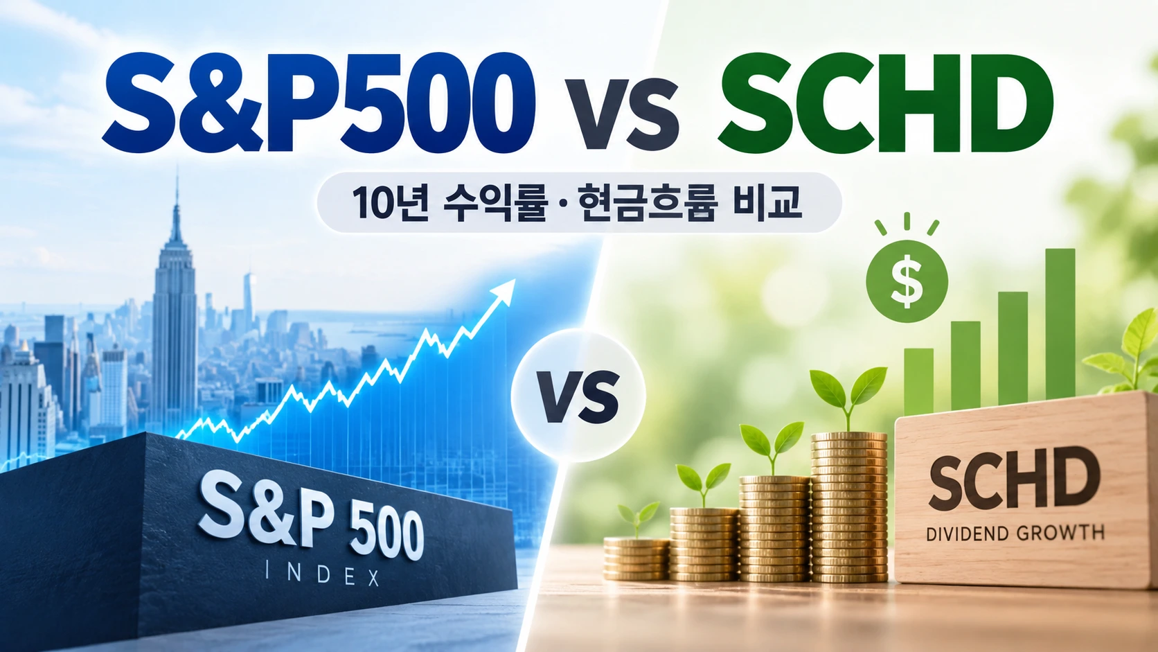 S&P500 SCHD 비교 3040 직장인 10년 장기투자
