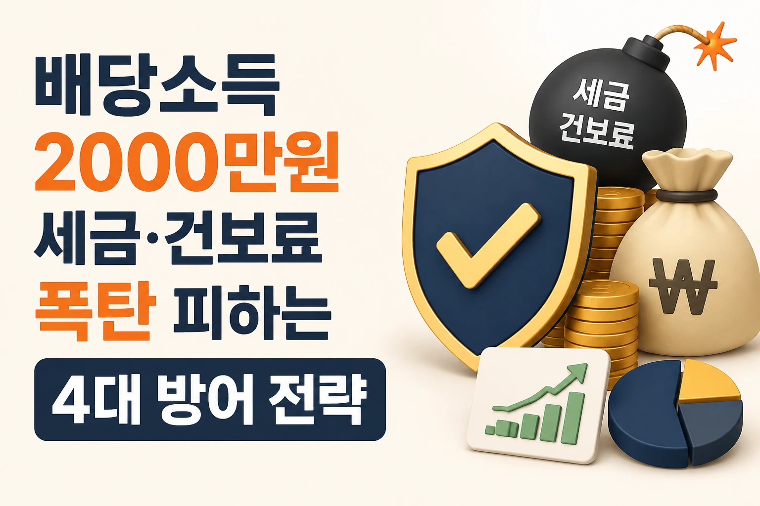 배당소득 2000만원 초과 시 금융소득종합과세 건강보험료 관리 ISA 연금저축 절세 전략 인포그래픽