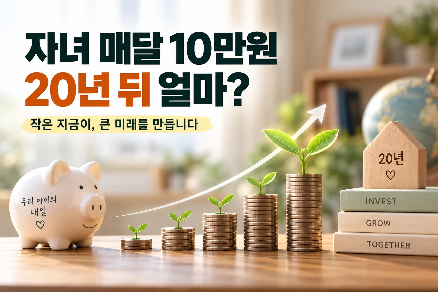 자녀 매달 10만원 증여 20년 ETF 적립 결과