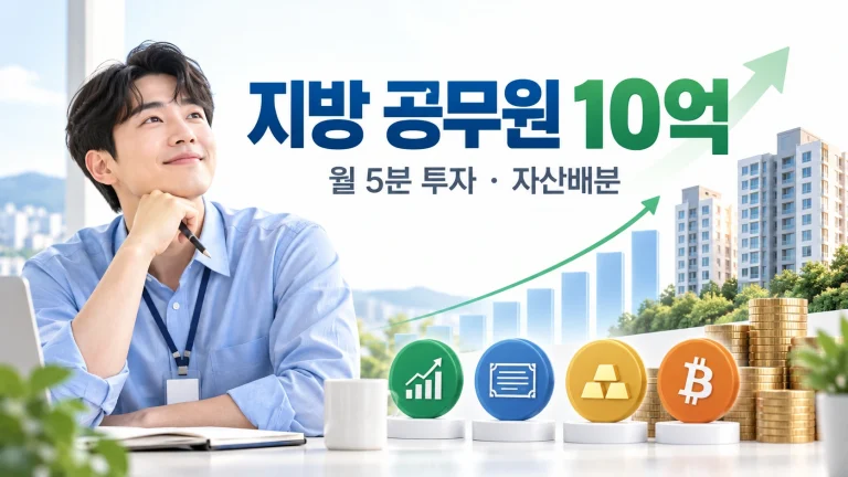 지방 공무원 10억 자산 형성과 65대20대12대3 자산배분