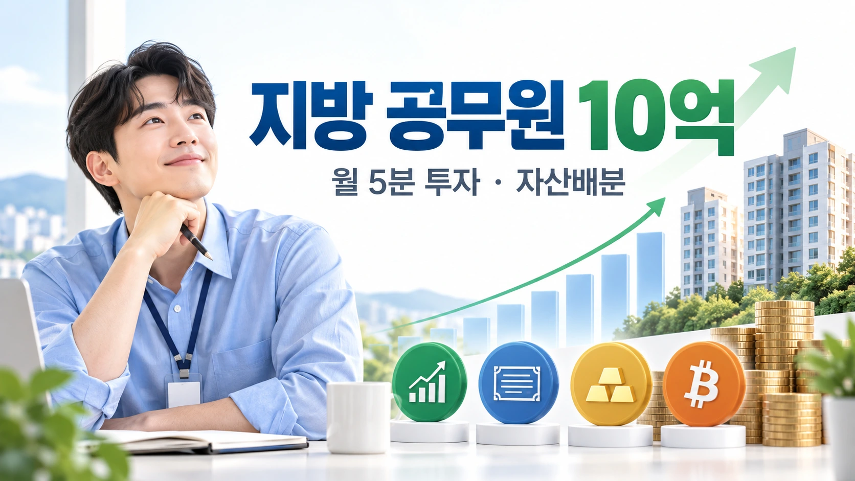지방 공무원 10억 자산 형성과 65대20대12대3 자산배분