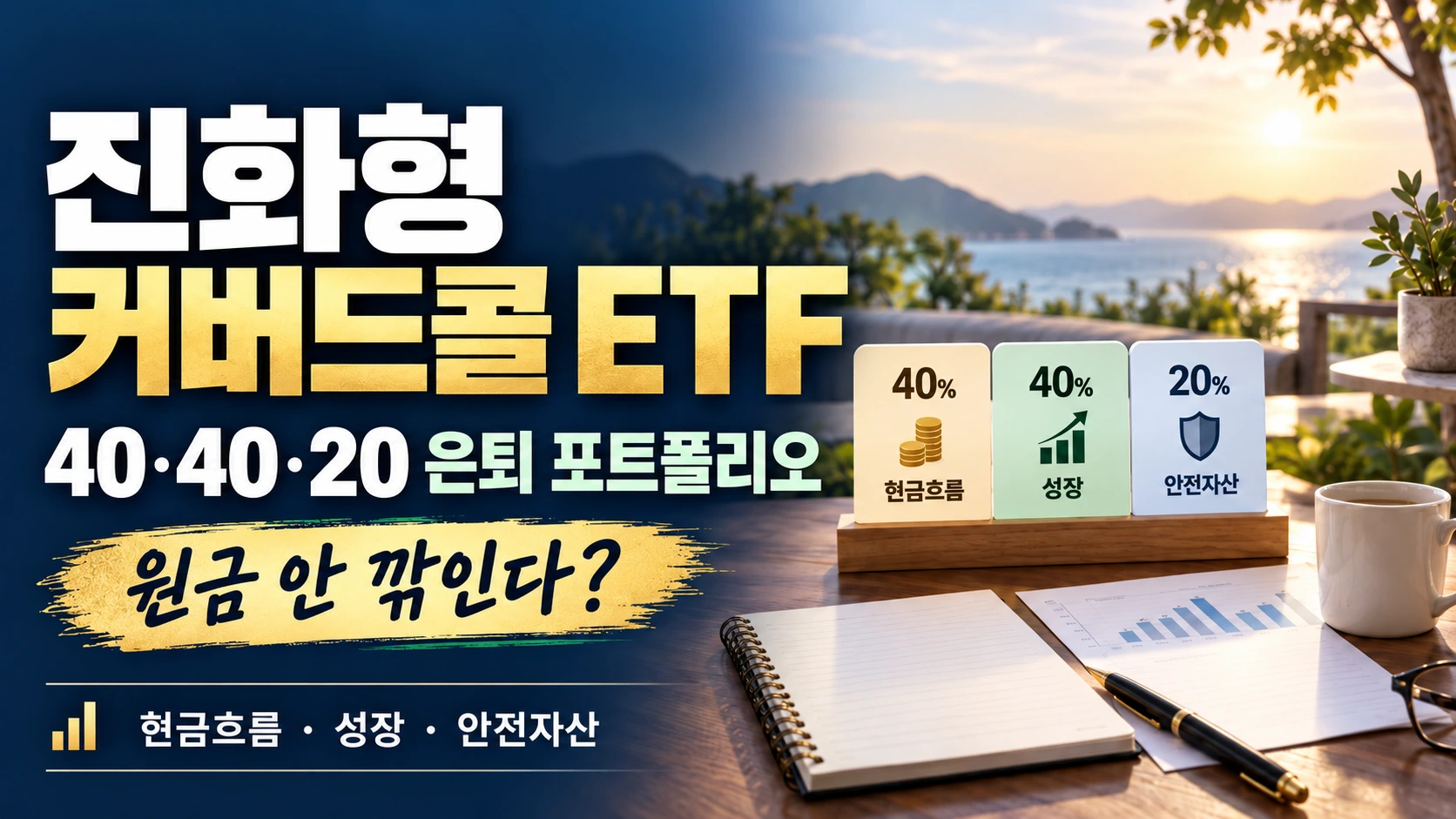 진화형 커버드콜 ETF 40 40 20 은퇴 포트폴리오 분석