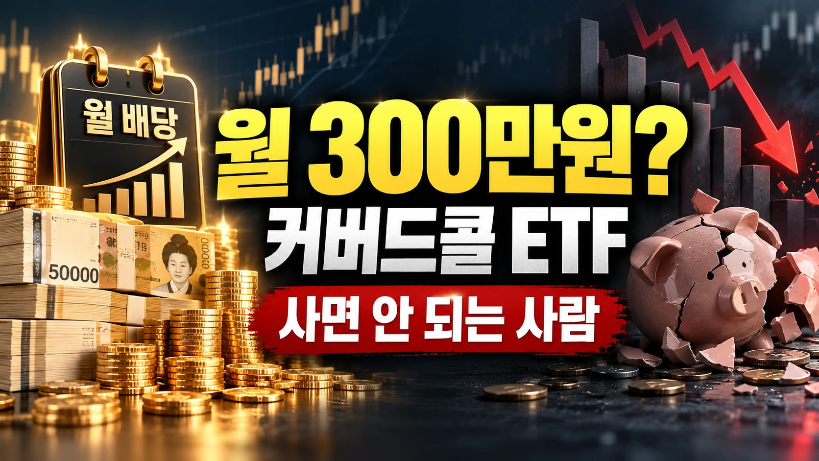 커버드콜 ETF 사면 안 되는 사람과 월 300만원 배당의 구조